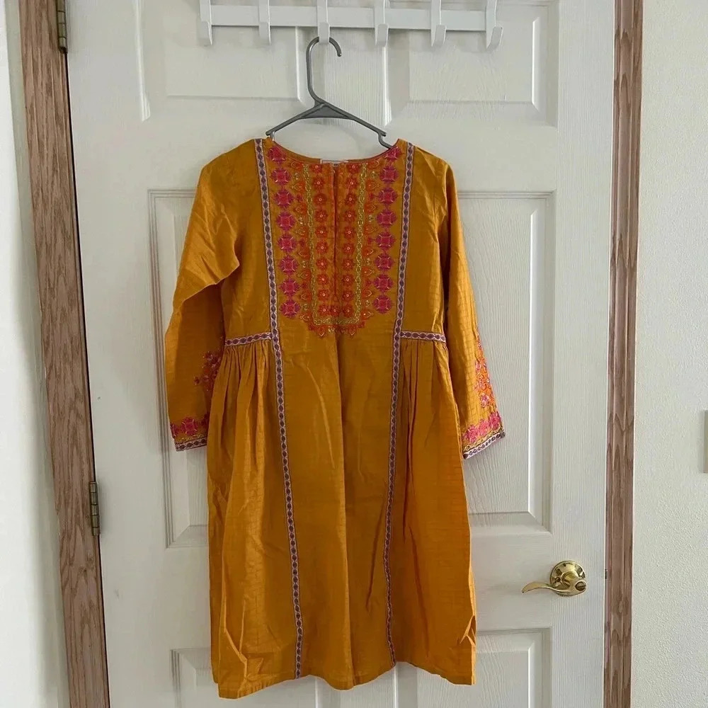 Traditional Pakistani festive formal girls 2 pcs shalwar qameez